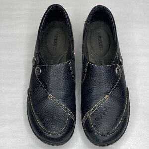 Clarks Collection Ashland Lane Flats Ornamental Buttons Slip-On Clogs Size 7N